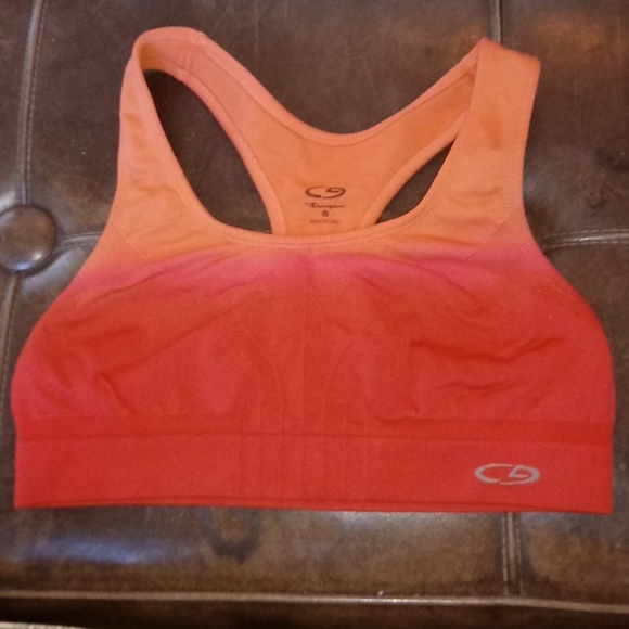 red champion sports bra